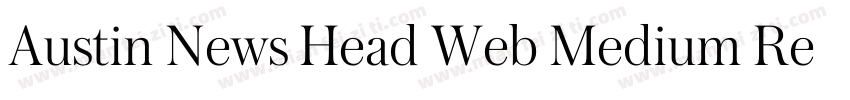 Austin News Head Web Medium Regula字体转换